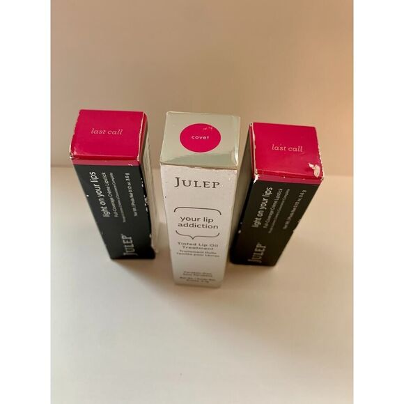 3X Julep LOT Light On Your Lips Full Coverage Lipstick LAST CALL Covet Lip Oil - Picture 5 of 6